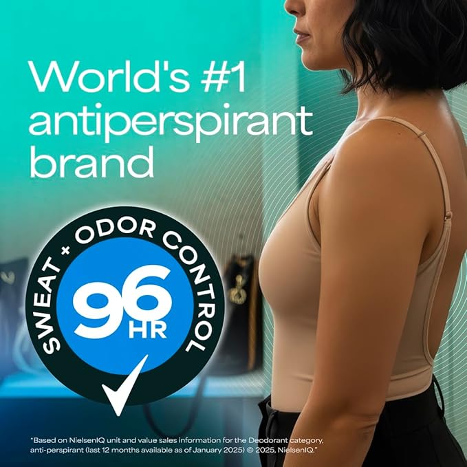 Degree Clinical Strength Antiperspirant Deodorant 96-Hour Sweat and Odor Protection Shower Clean Soft Solid 5x Types of Sweat 1.6 oz