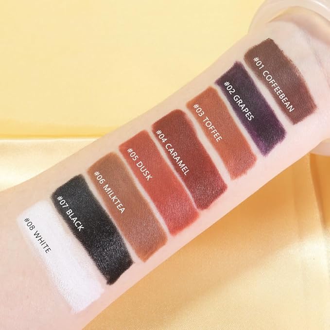AMY'S DIARY Mocha Matte Crayon Lipstick Lip Makeup, matte lipstick crayon chocolate Lipstick Longwear Up To 24Hrs, Lead The Way,Smudge Waterproof for Women Smudge Waterproof for Women (1#Mocha, 1 pc)