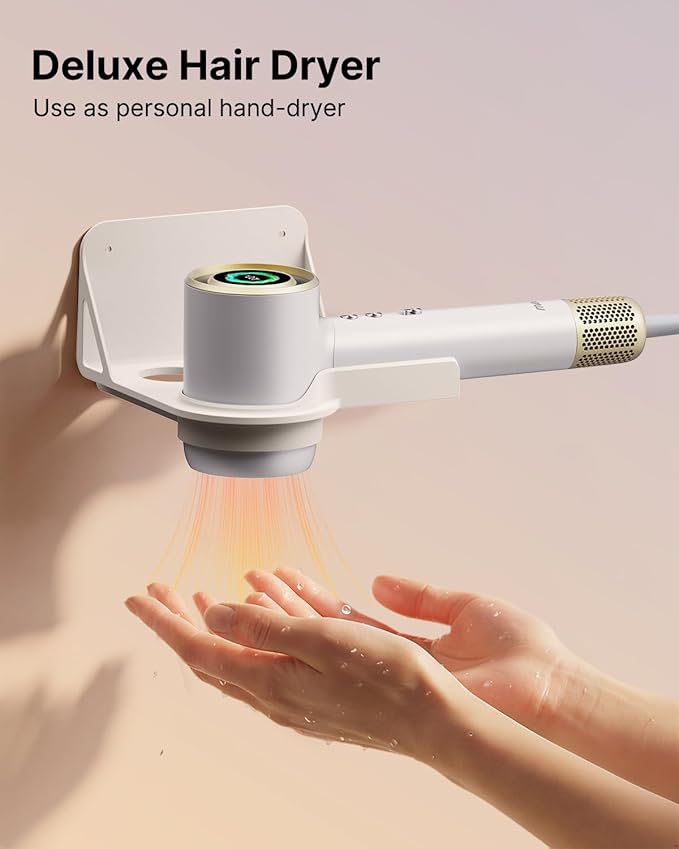 Professional Bi-Ionic Aromatic Hair Dryer & Hand Dryer- mera Ultra - Fast Drying Salon Results Blowdryer w/Magnetic Diffuser & Aromatherapy Nozzle, Safe Mode, cUL Certified, Lightweight for Travel