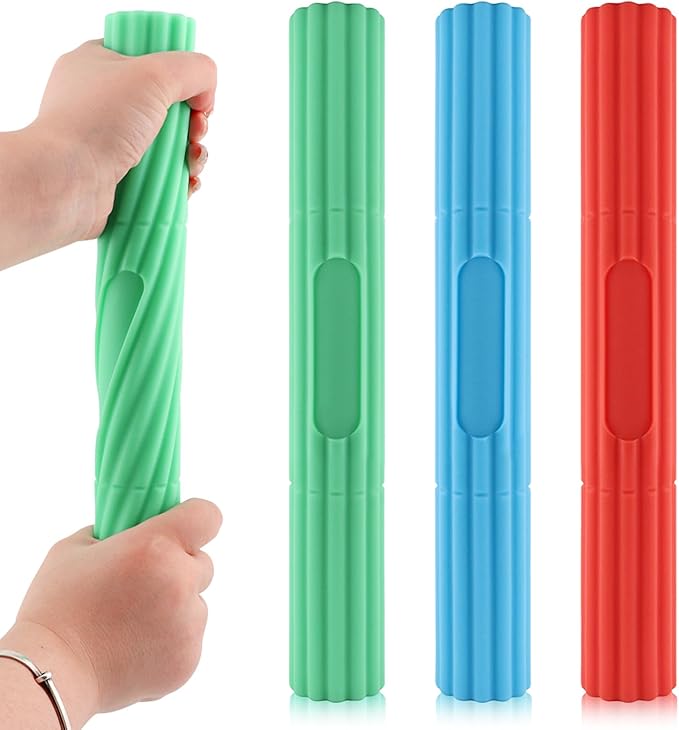 3pcs Flex Bar Tennis Elbow Therapy Bar 3 Resistance