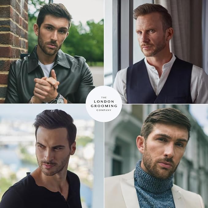 The London Grooming Company Water-Based Hair Pomade For Men | Strong All-Day Hold | High Shine Finish | Easy to Wash Out | 3.4 Fl Oz (100ml)