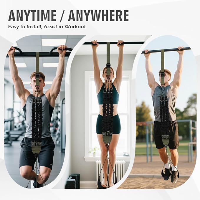 LEEKEY Resistance Bands, Exercise Bands,Pull Up Assist Bands - Bands for Working Out,Band for Men and Women Fitness Training, Physical Therapy,Home Workouts