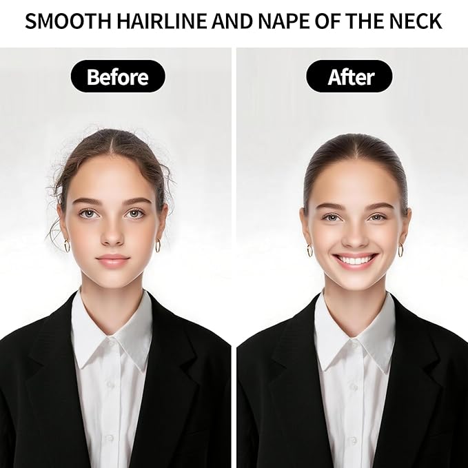 2PCS Hair Wax Stick, Flexible Hold Slick Back Hair Pomade/Balm for Tame Flyaways, Frizz, Sleek Ponytail, Bun, Styling Accessory Cream/Gel for Girls