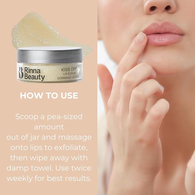 Rinna Beauty Kiss Off Lip Scrub, oz