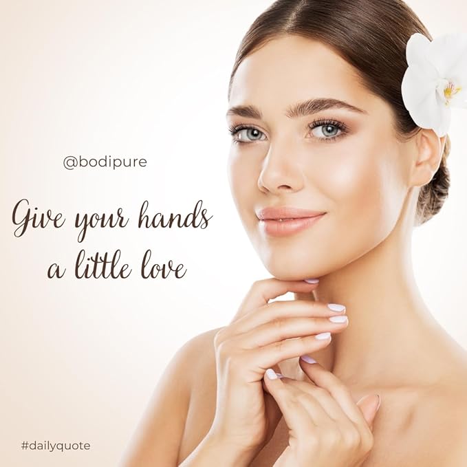 Bodipure Premium Hand Mask Keratin Gloves | Moisturizing Gloves for Dry Hands & Nail-Strengthening & Cuticle Softening | Spa Experience at Home | Chemical Free & For All Skin Types | 50 Pairs