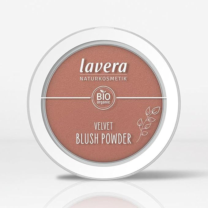 lavera Velvet Blush Powder -Rosy Peach 01- pink - almond oil & vitamin E - shimmering - velvety texture (1 x 5g)