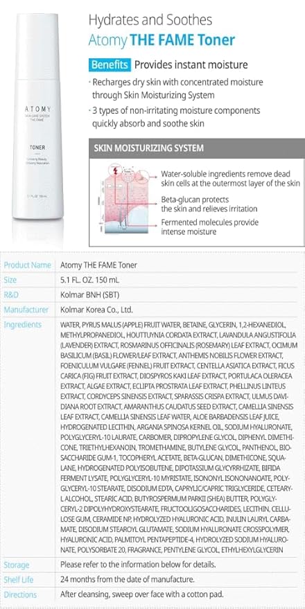 The Fame Skin Care System 1 including