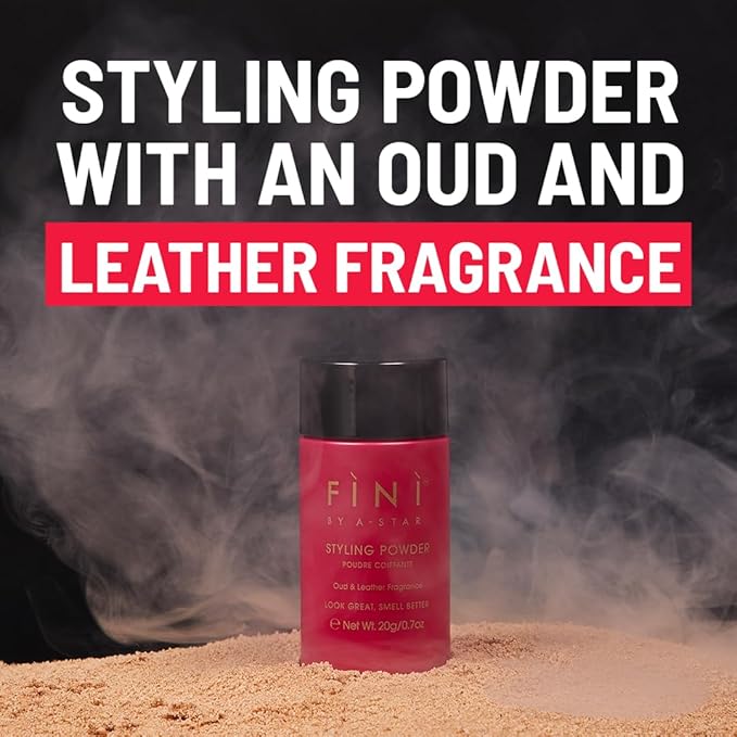 Fini By A-Star Styling Powder – Oud Fragrance, Matte Finish, Volumizing & Texturizing Hair Powder for Men, Easy to Wash Out, Non-Greasy
