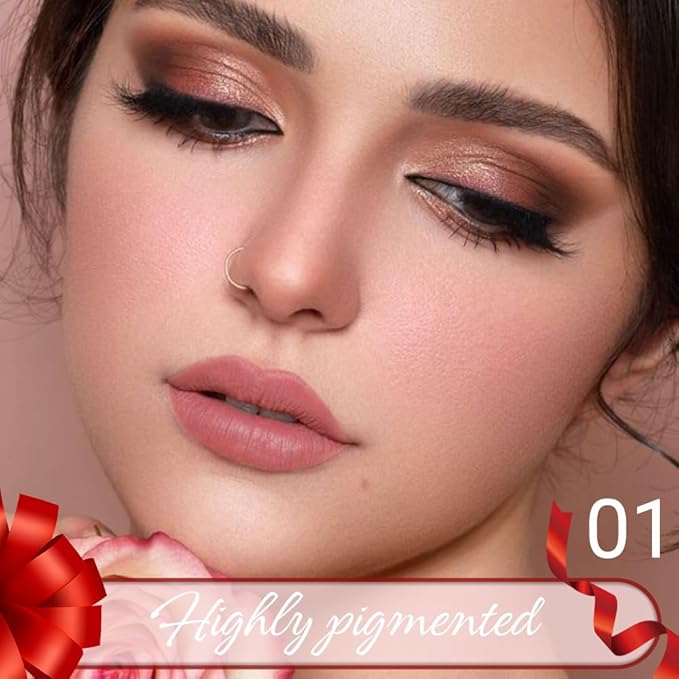 JUAAZIN Spanish Pink Matte Lip Liner Crayon with Sharpener - Waterproof Smudgeproof Long-Wear Lip Pencil, Creamy Pigmented Lip Crayon for Women, 12HR Stay Silky Velvet Lip Liner 01#