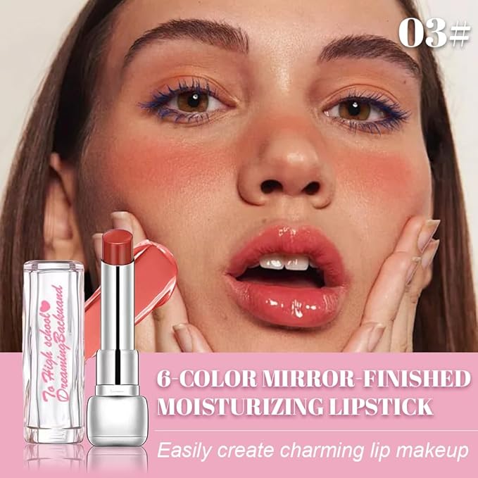 HHLTOH Rose Plumper Moisturizing Butter Lipstick for Women, Natural Tinted Lip Balm Shine Nourishing Hydrating Lip Gloss Stain for Dry Lips, Lightweight Lip Liner Care Makeup,Vegan 1Pc Rose Bean Paste