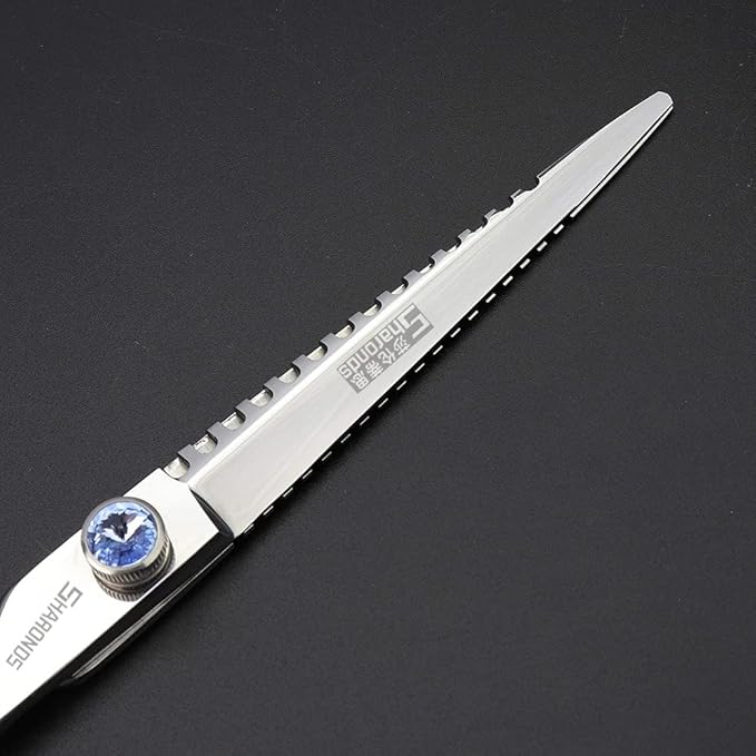 7" 7.5" 8"9" Professional Hairdressing Scissors Barber Salon Hair Cutting Dragon Shears (Large). (7 inch 2pc-B)