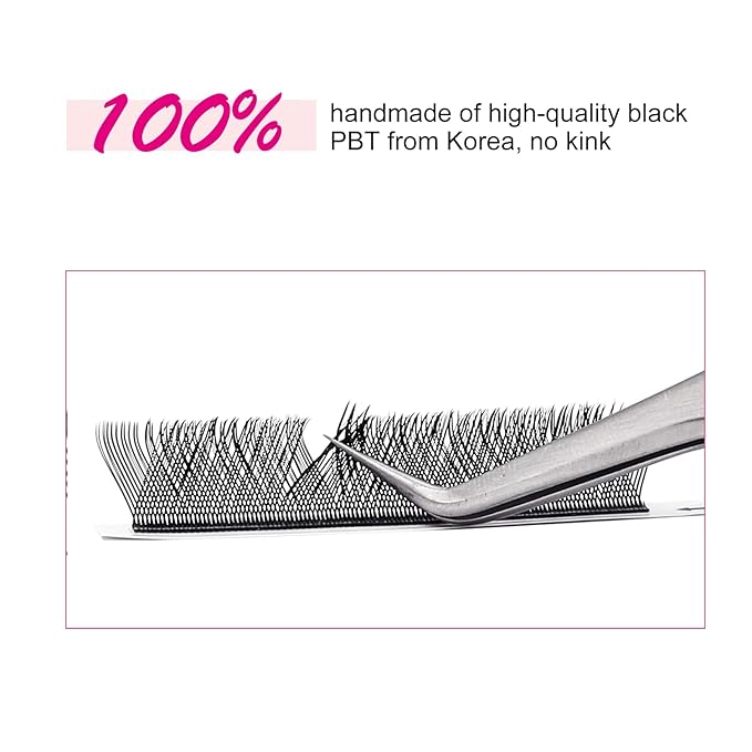 Y Lashes Extensions D Curl Mixed Tray YY Lash Extensions Premade Fans Weave Y Shape Tips Volume Lash Extensions (YY-0.07-D, 8-14mm Mix)