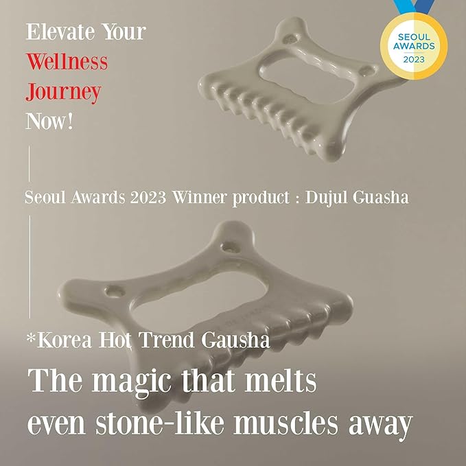 ROSE DE JARDIN Ceramic Gua Sha, Face&Body Guasha, Korean Gausha, Face Lift, Muscle Relief Massage Board, Skin Care Gift for Men Women
