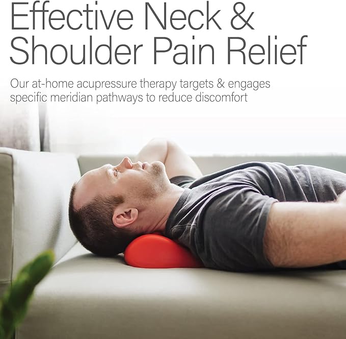 Kanjo Acupressure Neck Pain Relief Cushion | Cervical Traction Device & Acupressure Cushion for Muscle Tension & Relaxation | Helps Relieve Neck & Shoulder Pain | Blue