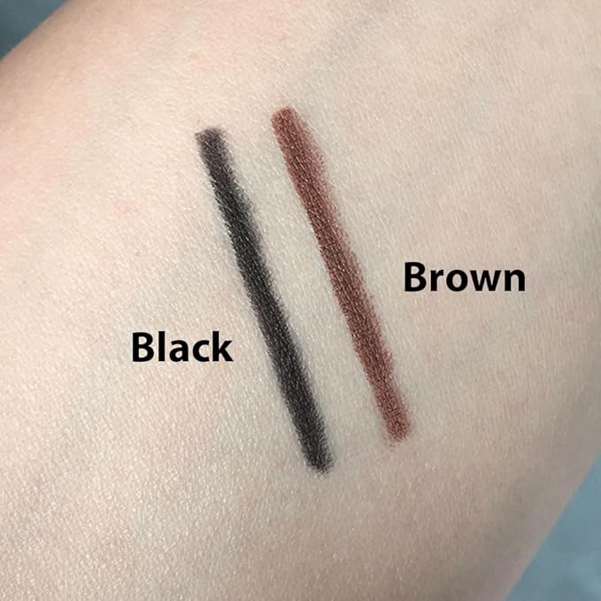 10PCS Brown Automatic Waterproof Inner Eyeliner, Eyeshadow & Eyebrow Pencil – Multi-Use Cream Pen for Liner, Shadow & Brows,Matte Quick Dry Eye Pencils, Smudge Proof, Delineador de ojos