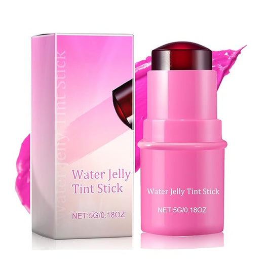 Milk Cooling Water Jelly Tint, Jelly Blush Stick Makeup Jelly Tint, Milk Jelly Blush, Cruelty Free, Blush Stick for Cheeks and Lips