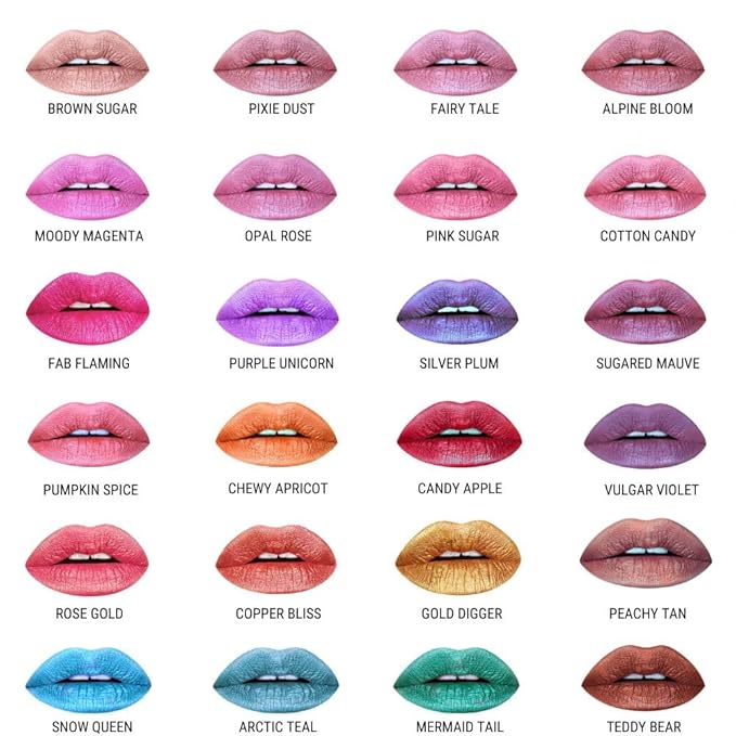 Aromi Metallic Matte Liquid Lipstick | Dusty Rose Pink, Light Rosy Mauve Lip Color with Shimmery Finish, Long-lasting, Waterproof, Vegan (Fairy Tale)