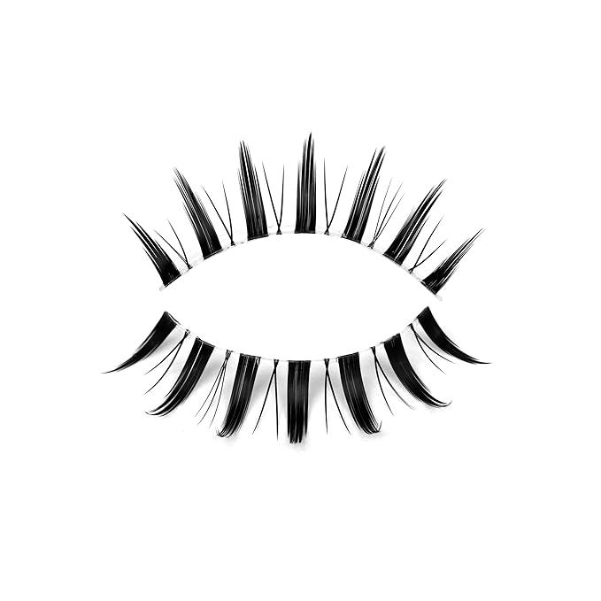 Pooplunch Manga False Eyelashes Spiky Natural Anime Lashes Doll Eye 8D Wispy Volume Sexy Faux Mink Fake Eyelash Strips 7 Pairs Multipack