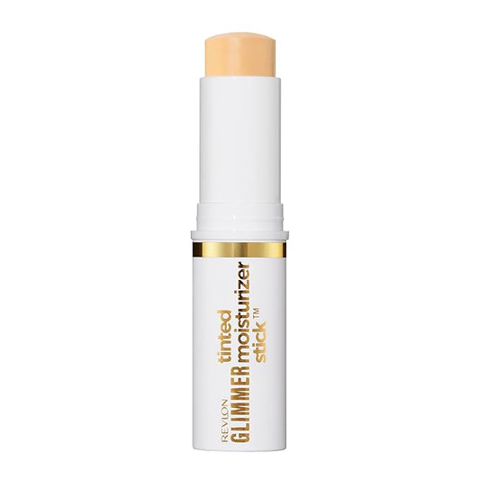 Revlon Glimmer Tinted Moisturizer Stick for Face, Lightweight Foundation, Hydrating Skincare-Infused Makeup, 110, 0.31 oz