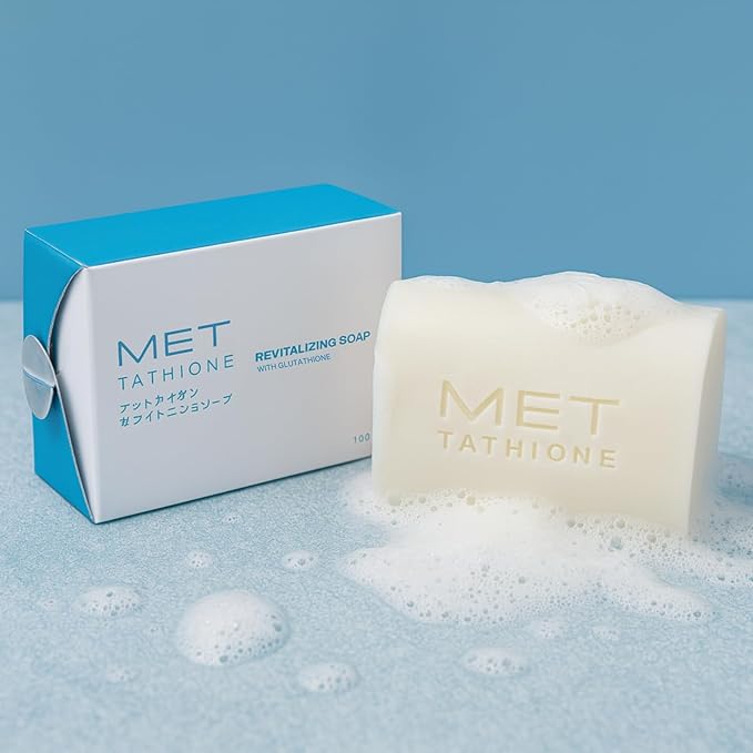 Glutathione Soap 100g | Hydrating Antioxidant Soap Bar for Face & Body | Gentle Daily Cleanser with Natural Moisturizers | Soft, Smooth Skin Care Bar – 100g x 3 Bars