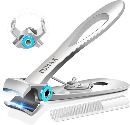 Toenail Clippers for Seniors Thick Toenails, Heavy Duty Nail Clippers for Men with Wide Jaw Opening, Large Toe Nail Clippers for Thick Nails with Long Handle, Sharp Nail Cutter Gifts for Men Women