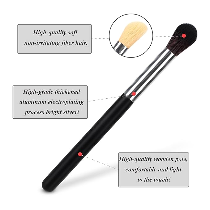 Urtlia Fluffy Eye Makeup Blender Brush Set 2 Pcs Professional Soft Eyeshadow Make up Brushes Tools Reusable