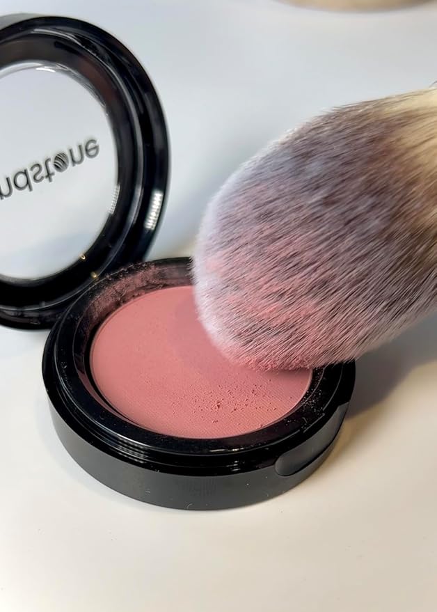 Sandstone Scandinavia Hypoallergenic Pressed Powder Blush – Smooth & Blendable – Lightweight, Long-Lasting – Vegan – Muted Pink