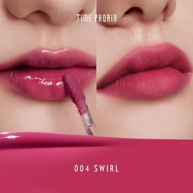 Altera Blurring Lip Tint 004 Swirl, Mauvish Pink Glossy to Soft Matte Finish, Blur Lip Lines, Weightless No-Sticky Airy Velvet Texture, Vibrant Hydrating Long-Lasting Lip Makeup