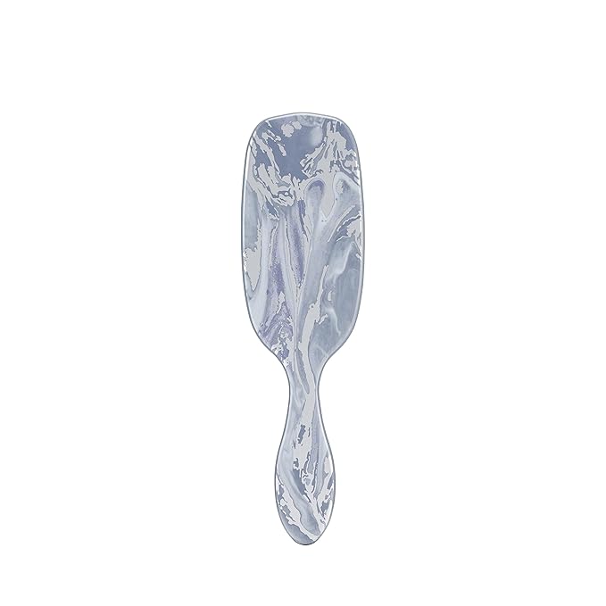 Wet Brush Shine Enhancer Paddle Brush, Marble Silver - Detangler Brush with Ultra Soft Bristles, Infused With Natural Argan Oil, Shiny & Smooth Hair, Wet or Dry, All Hair Types