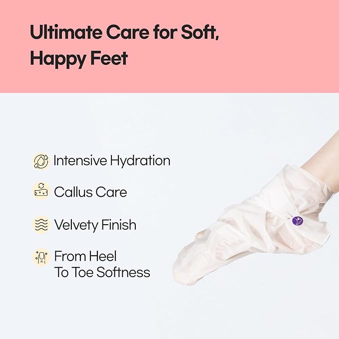 Epielle Moisturizing Hand & Foot Masks, Soften Dry, Rough Skin with Sunflower Seed Oil & Vitamin E, Self Care Gifts for Women, Spa Kit, Stocking Stuffers, 6 Moisturizing Gloves & 6 Moisturizing Socks