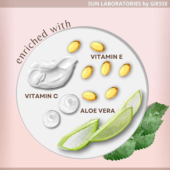 Sun Laboratories By Giesee Tan Overnight Sunless Tanning Lotion and Tanning Mitt - Self Tanning Lotion, Organic Self Tanner Ultra Dark, Pregnancy Safe, Non-Toxic, Instant Long Lasting, Travel Size