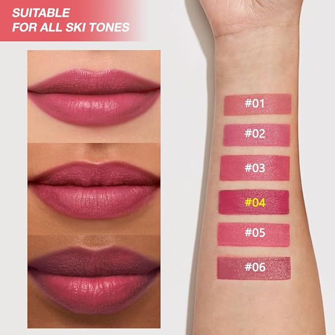 IATMOMOD Dark Grape Purple Matte Lipstick Crayon, Long Lasting Waterproof Velvet Lip Liner Pencil, High Pigment Non-Drying 24H Cruelty-free Lip Makeup