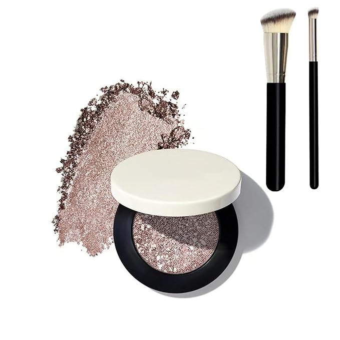 Multicolor Metallic Eyeshadow – Buildable, Dimensional Long-Wear, Shimmering Metallic, Crease-Proof Powder Eyeshadow (1pcs-A)