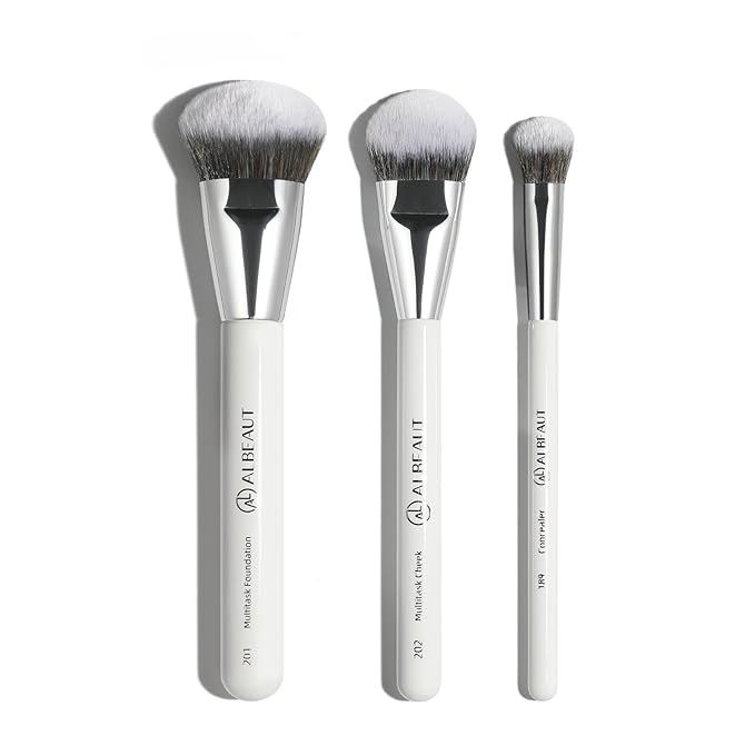Albeaut Makeup Brush for Foundation Concealer Blush Contour Liquid Cream Blending Angled Shape