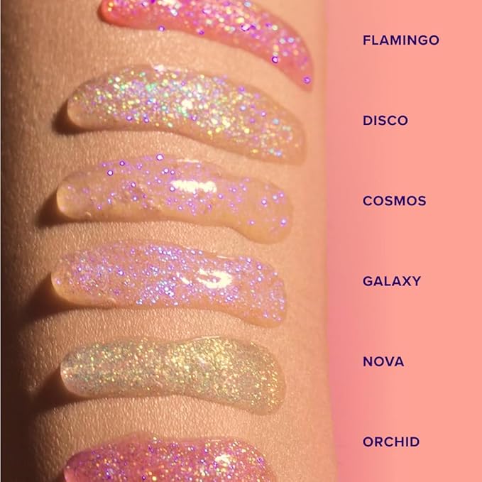 UNICORN SNOT Lip Gloss, Long-Lasting Sparkly Lip Shine, Vegan & Cruelty Free, Non-Sticky Formula, Lip Gloss for Festivals and Rave Makeup, Clear (Cosmos)