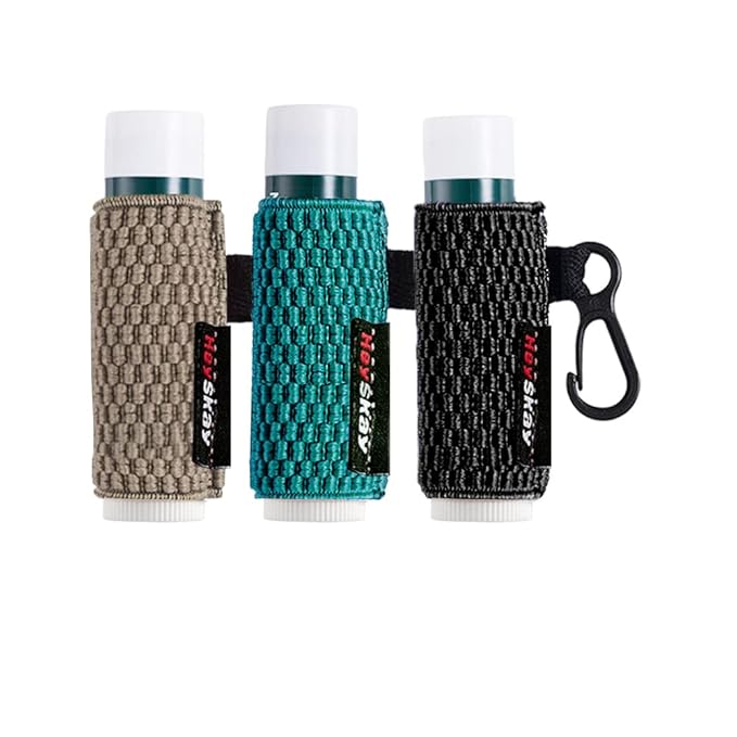 3PCS Lip Balm Holder Sleeves Keychain