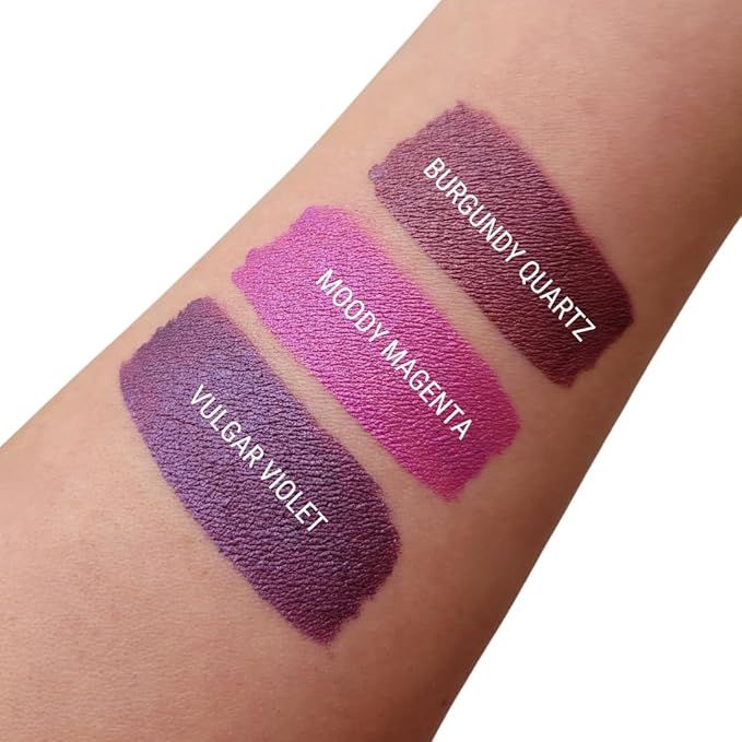 Aromi Metallic Liquid Lipstick | Long-lasting, Waterproof, Lip Color with Shimmery Finish, Vegan, Cruelty-free, Gluten and Paraben Free, Made in USA, Handmade (Vulgar Violet)