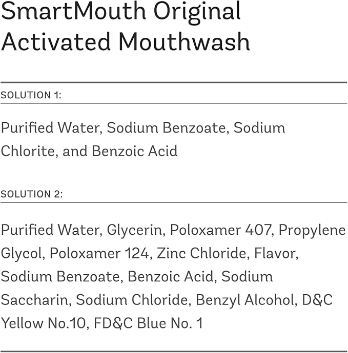 SmartMouth Original Activated Mouthwash Single Packs, Travel Mouthwash, Fresh Mint, 120 Pack