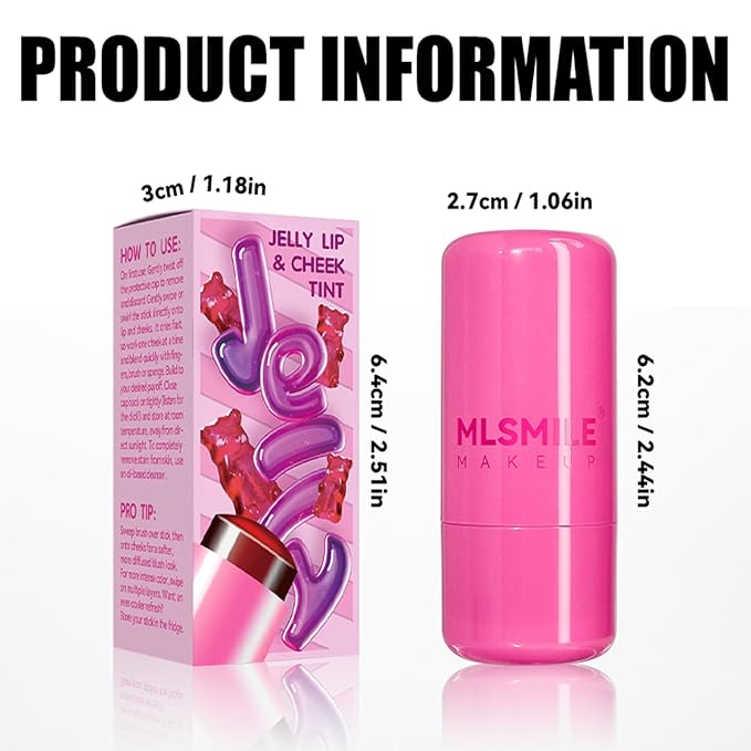 Multi-Use Jelly Tint, Milk Jelly Blush Stick, Cooling Cooling