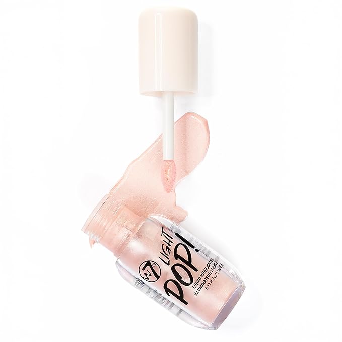 W7 Pop Duo Makeup Set - Love Pop Lip & Cheek Tint + Light Pop Liquid Highlighter - Buildable Colour, Juicy Tint & Glow