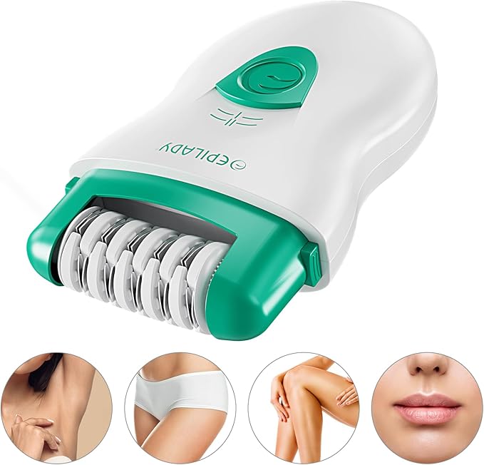 Epilady Speed Corded Epilator for Women – Dual-Speed 40-Disc Root Hair Removal Device for Legs, Underarms and Bikini Area Compact Waterproof Anti-Pinch Design for Smooth Long-Lasting Results