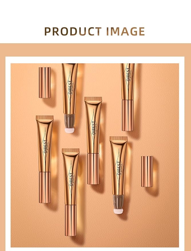 Blush Beauty Wand,Matte Face Blush with Cushion Applicator, white highlighter)