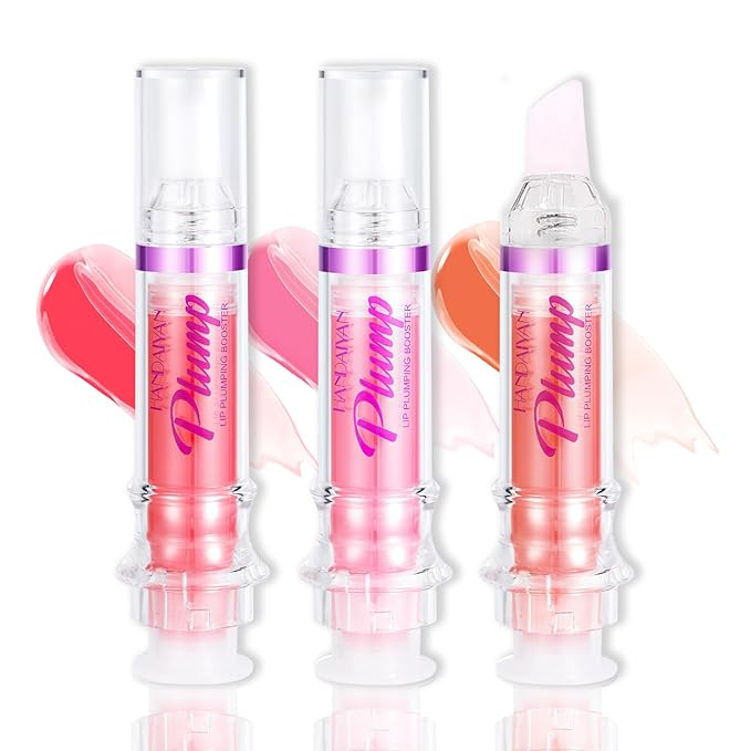 Lip Plumper Gloss 3 Colors Set,Natural