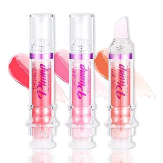 Lip Plumper Gloss 3 Colors Set,Natural