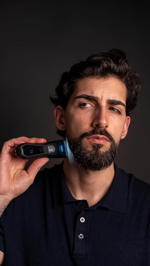 Odenson Stone Shaver - Beard and Body Trimmer for Men – Body & Face Shaver – Waterproof Hair Clipper & Grooming Kit – Electric Razor