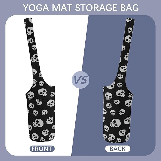Yoga Mat Bag for Women, Stylish Yoga Mat Tote Sling Carrier Bag, Long Strap Exercise Mats Totes Sport Storage Bag