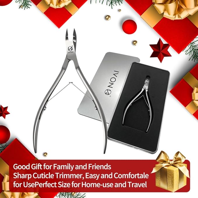 IVON Salon-Quality Cuticle Trimmer, Premium Stainless Steel Cuticle Cutter for Tiny Areas, Professional Manicure Nail Care Tool