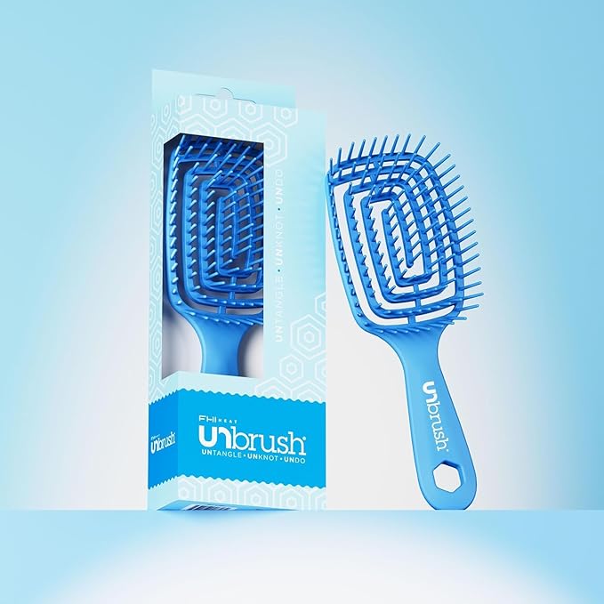 FHI Heat UNbrush Flex Detangling Hair Brush - Blue