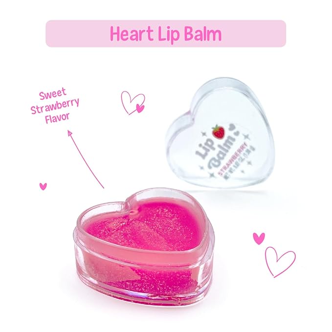 Hot Focus | Glossy Lips Kawaii Berry Edition – Assorted Lip Gloss Flavors, Non-Toxic Lip Glosses & Makeup for Kids & Teens