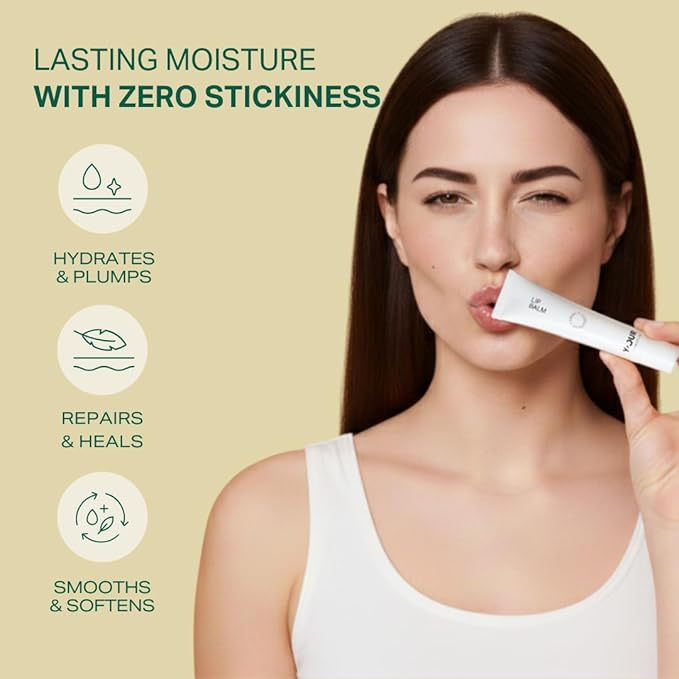 Y’OUR Intensive Healing Lip Balm for Dry Chapped Lips - Deeply Hydrating Lip Treatment with Hyaluronic Acid, Shea Butter & Rosehip Oil - Repairing Moisturizer, Paraben & Silicon-Free, Gifts for Women